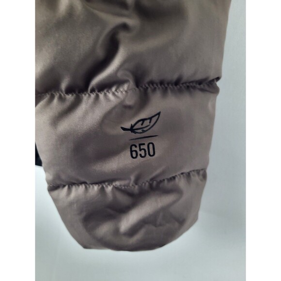 LL Bean 650 Down Puffer Jacket Womens Medium Colorblock Full Zip Jacket - Picture 3 of 7